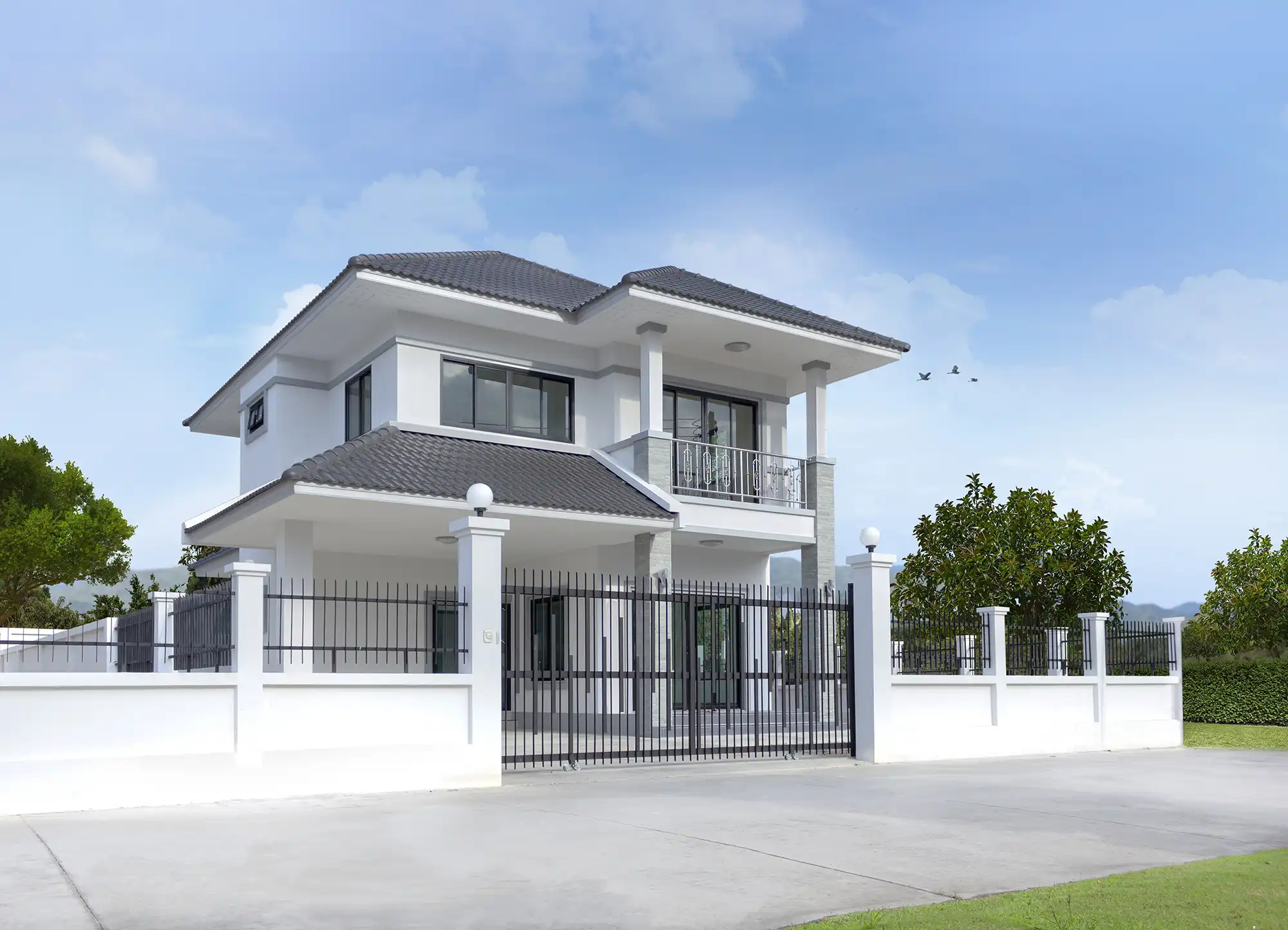 แบบบ้าน 2 ชั้น ขนาด 144 ตร.ม. 3 ห้องนอน 3 ห้องน้ำ จอดรถได้ 2 คัน โครงการบ้านเอราวัณ 29 เฟส 3